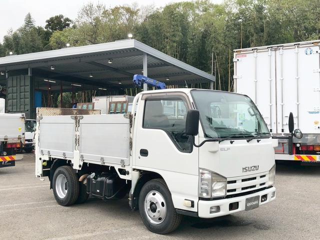 エルフトラック アルミブロック　１０尺　３ｔ４ナンバー　垂直ゲート　積載３ｔ　Ｆ６　６速　マニュアル　アルミアオリ　アルミ平　アルミＢ　平ボデイー　平ボデー　パワーゲート　ゲート付　記録簿有（3枚目）
