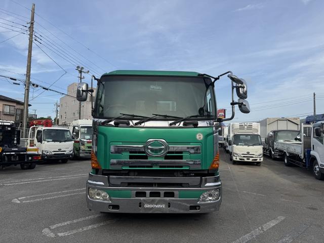 プロフィア セルフローダー　重機運搬車　４軸低床　フジタボデー　ウインチ　自動あゆみ　８，８５０×２，４００　積載１１．５ｔ　Ｆ７　７速　マニュアル　車検付　アルミホイール　スタンションホール６個　引出しフック４対　丸かんフック４個（6枚目）