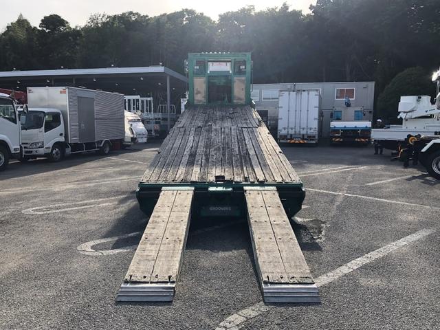 プロフィア セルフローダー　重機運搬車　４軸低床　フジタボデー　ウインチ　自動あゆみ　８，８５０×２，４００　積載１１．５ｔ　Ｆ７　７速　マニュアル　車検付　アルミホイール　スタンションホール６個　引出しフック４対　丸かんフック４個（10枚目）