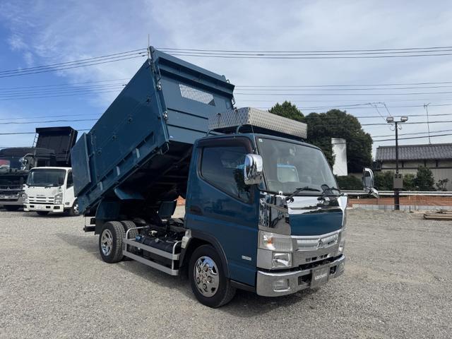 キャンター 深ダンプ　土砂禁　新明和　ＤＲ２－０１１０ＳＹ　車検付　積載２ｔ　Ｉ５　５速　マニュアル　２ｔダンプ　２トンダンプ　メッキパーツ（3枚目）