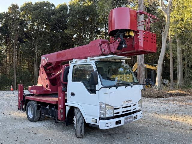 エルフトラック 高所作業車 アイチ SS12A 作業床高さ11.9m バケット200kg アワメーター2847h F6 6速 マニュアル ETC1.0 キーレス(3枚目)