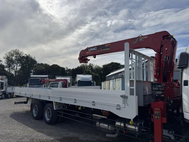 ファイター 4段クレーン アルミブロック ワイド ベッド付 増トン 古河ユニック URG504AMS フックイン ラジコン 差し違いアウトリガー 7,870×2,360 積載10.2t 車検付 走行791km 吊t数2.9t吊 4段ブーム アルミアオリ 増tクレーン(7枚目)