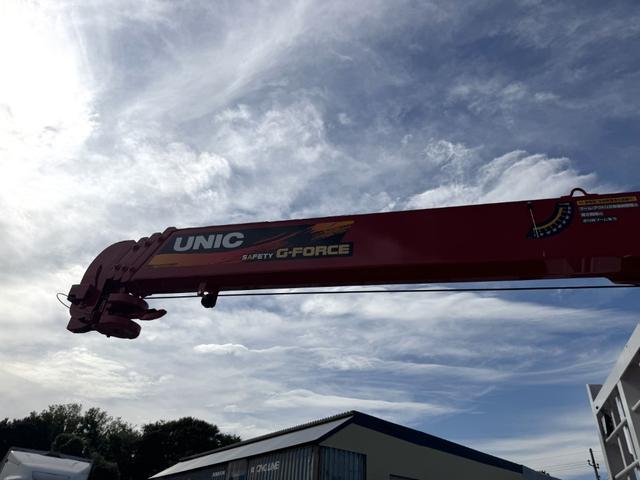 ファイター 4段クレーン アルミブロック ワイド ベッド付 増トン 古河ユニック URG504AMS フックイン ラジコン 差し違いアウトリガー 7,870×2,360 積載10.2t 車検付 走行791km 吊t数2.9t吊 4段ブーム アルミアオリ 増tクレーン(15枚目)