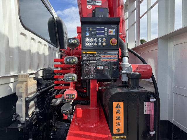 ファイター 4段クレーン アルミブロック ワイド ベッド付 増トン 古河ユニック URG504AMS フックイン ラジコン 差し違いアウトリガー 7,870×2,360 積載10.2t 車検付 走行791km 吊t数2.9t吊 4段ブーム アルミアオリ 増tクレーン(20枚目)