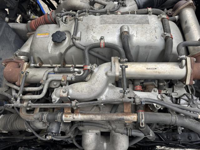 ギガ 2.9t吊4段クレーン アルミブロック 4軸低床 エアサス タダノ ZE504HRE ラジコン フックイン 8,670×2,390 積載11.9t F7 7速 マニュアル フルメッキ リターダ 吊t数2.9t吊 4段ブーム 古河ユニック UNIC 大型クレーン(47枚目)