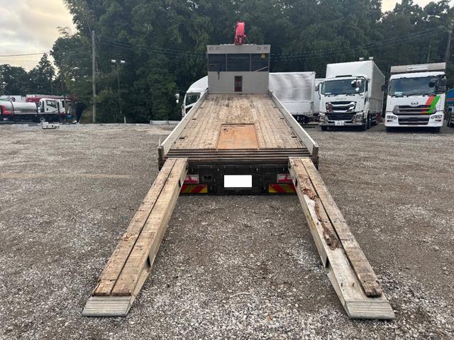 ギガ 2.9t吊4段セルフクレーン アルミブロック 4軸低床 古河ユニック URU504HN フックイン ラジコン スロープハンガー あゆみ板 8,600×2,330 積載11.8t アルミホイール 車検付 フルメッキ シフト:スムーサーG 3ペダル(14枚目)