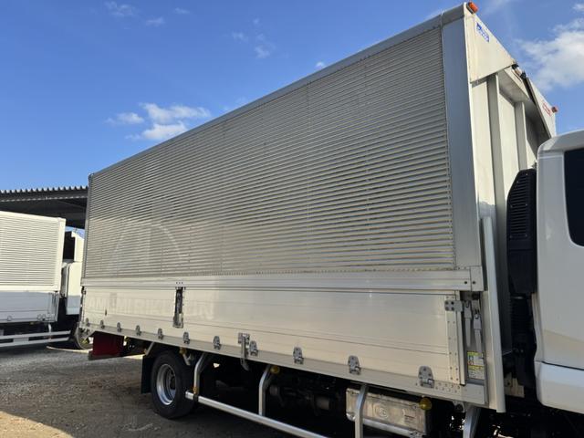 コンドル アルミウイング ワイド ベッド付 エアサス 6,230×2,400×2,400 日本フルハーフ リア観音扉 引出しフック5対 ラッシング2段 積載2.95t F6 6速 マニュアル 4tウイング バックカメラ エアサスコントローラー(7枚目)