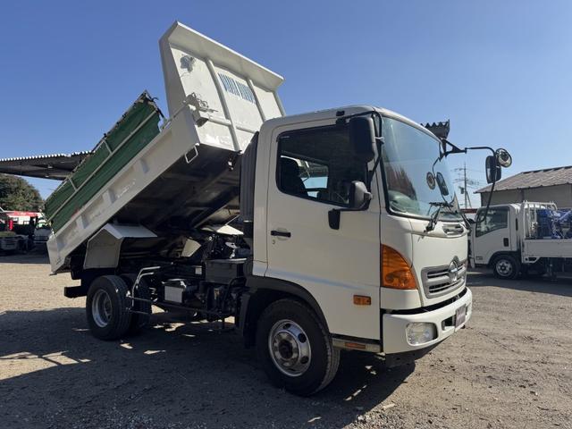 ヒノレンジャー Lゲートダンプ 極東開発 DD04-53A 電動コボレーン 走行63千km 積載3.65t F6 6速 マニュアル 4tダンプ 4トンダンプ 極東ダンプ ドラレコ(3枚目)