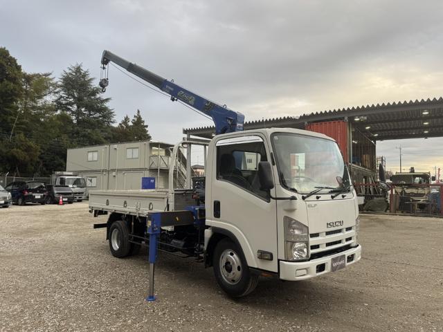 エルフトラック ２．６ｔ吊３段クレーン　木平　標準ロング　タダノ　ＺＥ２６３ＭＨ　フックイン　ラジコン　３，６２０×１，８００　走行７４千ｋｍ　積載２ｔ　Ｆ５　５速　マニュアル　吊ｔ数２．６ｔ吊　３段ブーム　送信機　古河ユニック　２ｔクレーン（3枚目）