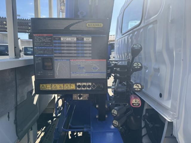 ダイナトラック ２．６ｔ吊３段クレーン　木平　標準ロング　タダノ　ＺＥ２６３ＨＲ　フックイン　ラジコン　３，７１０×１，７９０　積載２ｔ　Ｆ５　５速　マニュアル　３段ブーム　吊ｔ数２．６ｔ吊　送信機　古河ユニック　ＵＮＩＣ　小型クレーン　ナビ　ＥＴＣ１．０（22枚目）