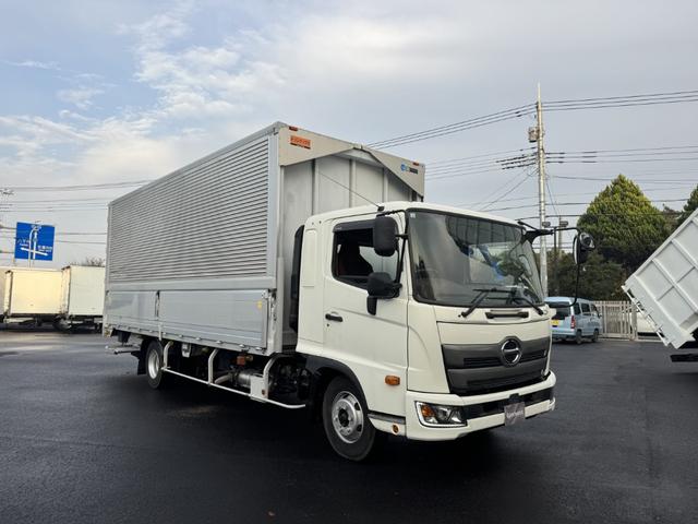 ヒノレンジャー アルミウイング ワイド ベッド付 エアサス 格納ゲート 240馬力 トランテックス 6,280×2,410×2,430 積載2.2t F6 6速 マニュアル 4tウイング 新明和 パワーゲート ゲート付 ETC2.0 バックカメラ 車線逸脱警報(2枚目)