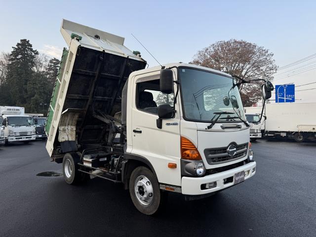 ヒノレンジャー Lゲートダンプ 極東開発 DD04-53A 電動コボレーン 走行45千km 積載3.5t F6 6速 マニュアル 4tダンプ 4トンダンプ 自動コボレーン(3枚目)