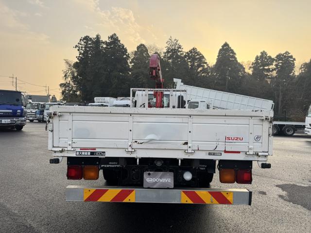 フォワード ２．９ｔ吊５段クレーン　木平　ユニック　ＵＲＵ３７５Ｎ　フックイン　ラジコン　差し違いアウトリガー　６，０４０×２，１８０　走行４１千ｋｍ　積載１．３ｔ　Ｆ６　マニュアル　４ｔクレーン　ＵＮＩＣ　角足　５段ブーム　吊ｔ数２．９ｔ吊（9枚目）