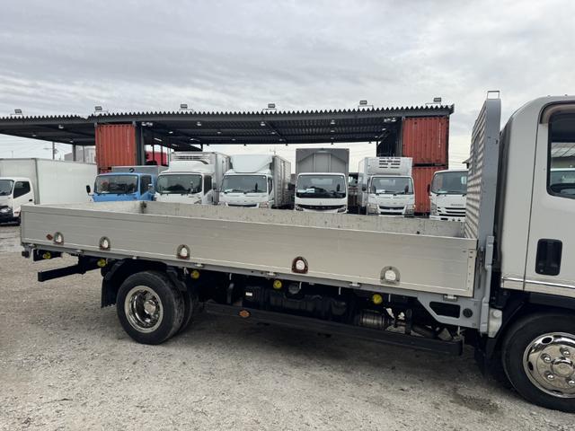 エルフトラック アルミブロック 標準ロング 4,360×1,800 ロープ穴5対 走行33千km フルメッキ 積載2t F5 5速 マニュアル アルミアオリ 平ボデー 平ボディー アルミ平 アルミB ETC1.0 アイドリングストップ(6枚目)