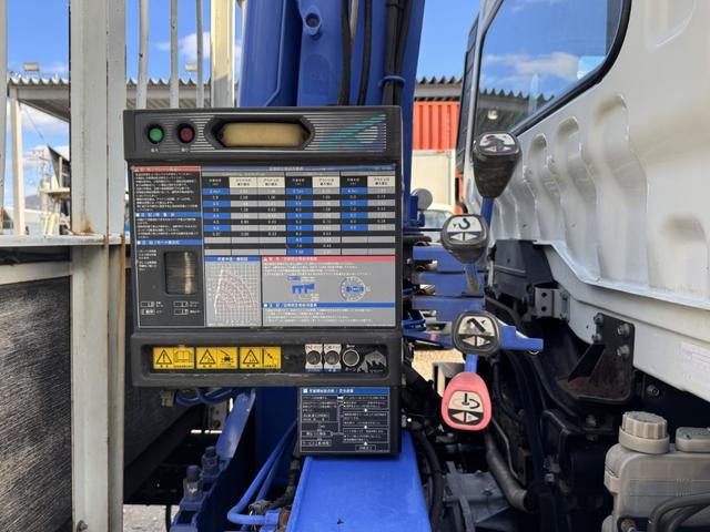 ファイター ２．９ｔ吊４段クレーン　木平　タダノ　ＺＥ３０４ＨＲ　フックイン　ラジコン　５，４６０×２，１５０　ロープ穴４対　積載２．６５ｔ　Ｆ６　６速　マニュアル　吊ｔ数２．９ｔ吊　４段ブーム　古河ユニック　送信機　４ｔクレーン（21枚目）