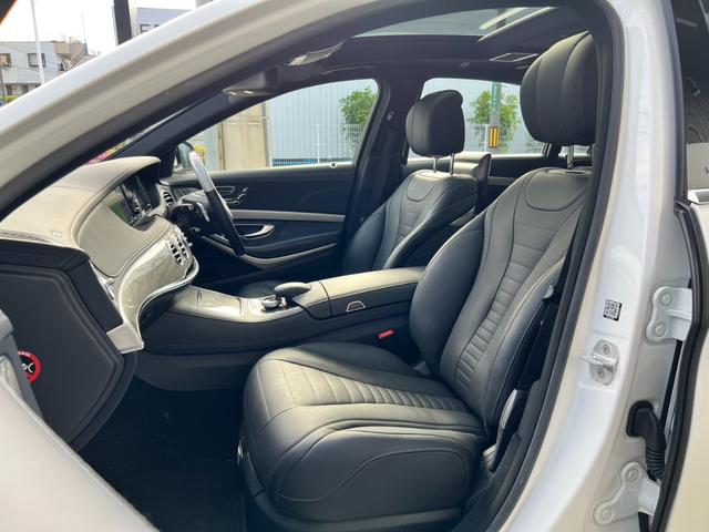 Ｓクラス Ｓ５５０ロング　ＡＭＧスポーツＰＫＧ／ショーファーＰＫＧ／ｄｅｓｉｇｎｏメタライズドアッシュ木目調インパネ加飾／サンルーフ／ブルメスター／本革黒シート／後席モニタ／純正ナビ／全方位モニター／鑑定書付／ユーザー買取（14枚目）
