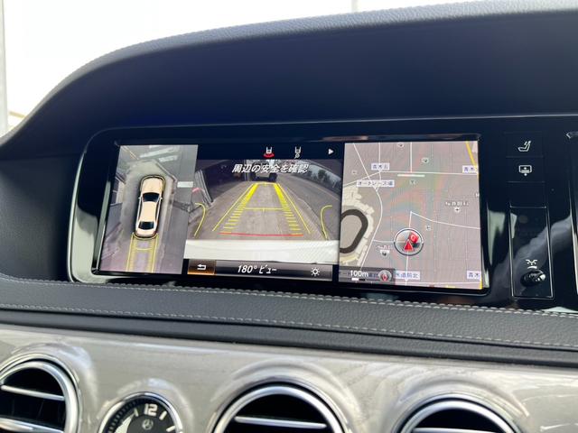 Ｓクラス Ｓ５５０ロング　ＡＭＧスポーツＰＫＧ／ショーファーＰＫＧ／ｄｅｓｉｇｎｏメタライズドアッシュ木目調インパネ加飾／サンルーフ／ブルメスター／本革黒シート／後席モニタ／純正ナビ／全方位モニター／鑑定書付／ユーザー買取（25枚目）
