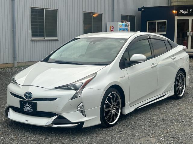 プリウス Ｓセーフティプラス　１年保証付／純正９インチナビ／モデリスタエアロ／ＷＯＲＫシュパード１８インチ／トヨタセーフティセンス／フルセグＴＶ／Ｂｌｕｅｔｏｏｔｈ再生／バックカメラ／走行中ＴＶキット／ビルトインＥＴＣ／禁煙車（8枚目）