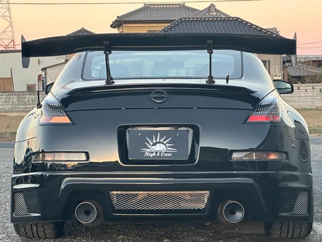フェアレディZ バージョンS 6MT/R35ルックウェーバースポーツエアロ/GTウイング/エンケイRP03/ローダウン/セミバケ/MOMOステ/LEDテール/アルパインオーディオ/社外マフラー/ブレンボキャリパー/ETC(10枚目)