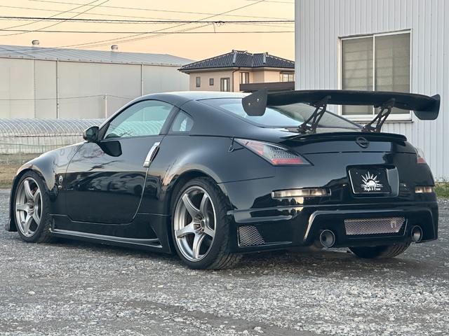 フェアレディZ バージョンS 6MT/R35ルックウェーバースポーツエアロ/GTウイング/エンケイRP03/ローダウン/セミバケ/MOMOステ/LEDテール/アルパインオーディオ/社外マフラー/ブレンボキャリパー/ETC(11枚目)