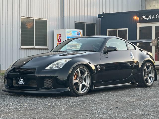 フェアレディZ バージョンS 6MT/R35ルックウェーバースポーツエアロ/GTウイング/エンケイRP03/ローダウン/セミバケ/MOMOステ/LEDテール/アルパインオーディオ/社外マフラー/ブレンボキャリパー/ETC(13枚目)