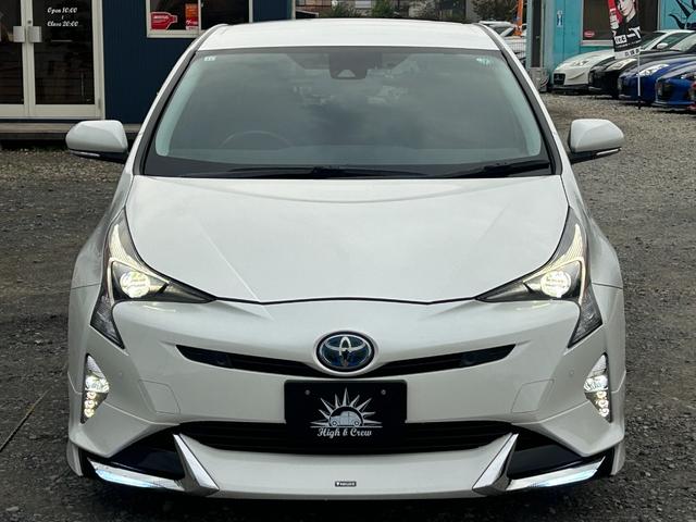 プリウス Ｓセーフティプラス　１年保証付き／モデリスタエアロ／禁煙車／レーダークルーズ／クリアランスソナー／純正ナビ／フルセグＴＶ／Ｂｌｕｅｔｏｏｔｈ再生／バックカメラ／ＥＴＣ／フォグランプ／革巻きステアリング（6枚目）