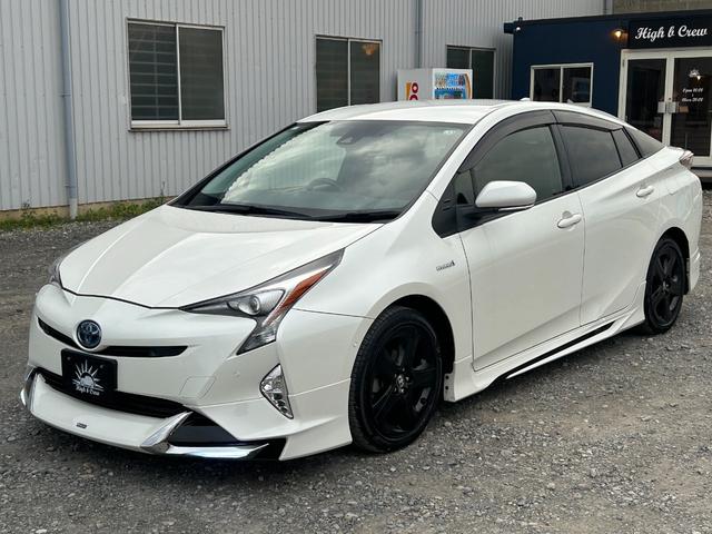 プリウス Ｓセーフティプラス　１年保証付き／モデリスタエアロ／禁煙車／レーダークルーズ／クリアランスソナー／純正ナビ／フルセグＴＶ／Ｂｌｕｅｔｏｏｔｈ再生／バックカメラ／ＥＴＣ／フォグランプ／革巻きステアリング（11枚目）