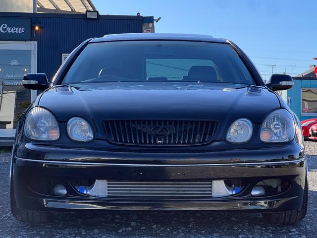 アリスト Ｖ３００ベルテックスエディション　サンルーフ／３２６車高調／トラスト前置きＩＣ／ＡＴＳ製ＬＳＤ／トムスＥＣＵ／ＢＬＩＴＺブーコン／ＨＫＳマフラー／スロットルコンバー／ＦＲＰボンネット／社外エアロ／インテンシブハンク１９ＡＷ／ＥＴＣ（5枚目）