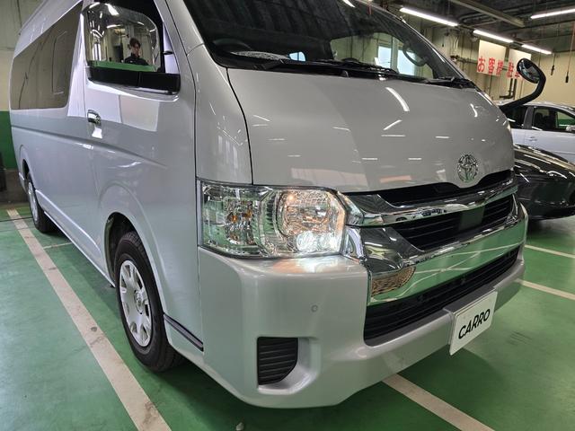 ハイエースワゴン グランドキャビン スーパーロング 令和7年式 10人乗り 片側電動スライドドア 全周囲カメラ スペアキー有 フルセグTV AppleCarPlay ETC 純正ホイール ワンオーナー 新車保証継承 記録簿(45枚目)