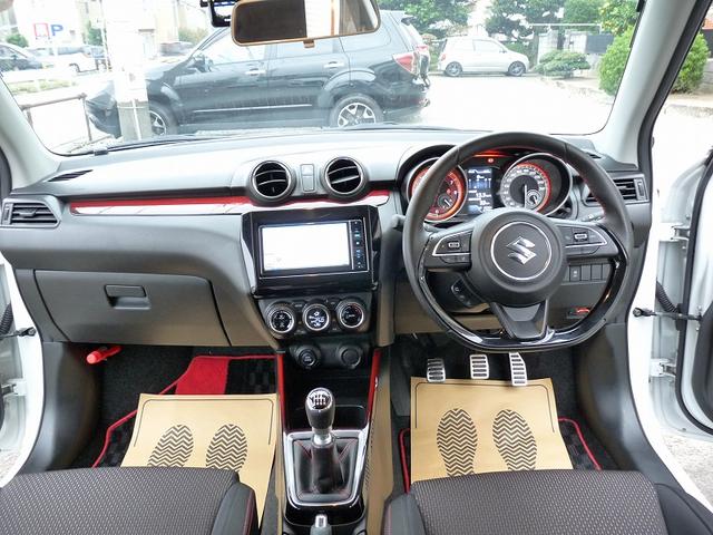 スイフトスポーツ ベースグレード　１オーナー車　純正６速ＭＴ純正オプションフルエアロ　パイオニアナビフルセグＴＶ　ＢＴ接続　ＥＴＣ　ドライブレコーダー　キーレス　スマートキー　ＬＥＤライト　シートヒーター　取説　保証書　スペアキー（13枚目）