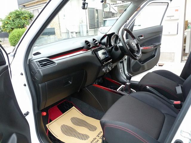 スイフトスポーツ ベースグレード　１オーナー車　純正６速ＭＴ純正オプションフルエアロ　パイオニアナビフルセグＴＶ　ＢＴ接続　ＥＴＣ　ドライブレコーダー　キーレス　スマートキー　ＬＥＤライト　シートヒーター　取説　保証書　スペアキー（42枚目）