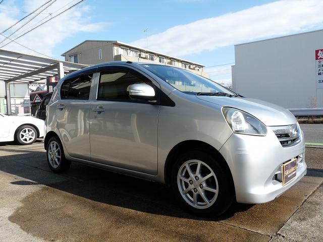 ミライース G タイミングチェーン/アイドリングストップ/エアバック/盗難防止/キーレス/ETC/オートエアコン/パワステ/衝突安全ボディ/ABS/前後パワーウインドウ/取説/記録簿/14インチAW/24年製タイヤ(3枚目)