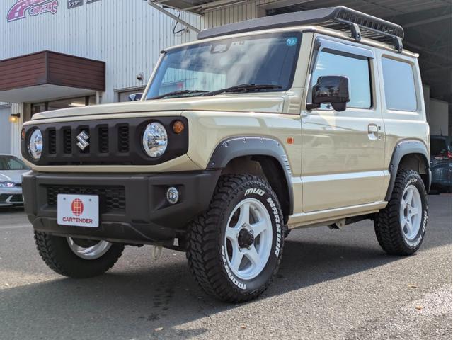 ジムニー XL 12ヶ月走行無制限保証 ルーフキャリア 社外17インチホイール 新品マッドタイヤ ナビ ETC(5枚目)