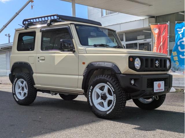 ジムニー XL 12ヶ月走行無制限保証 ルーフキャリア 社外17インチホイール 新品マッドタイヤ ナビ ETC(7枚目)