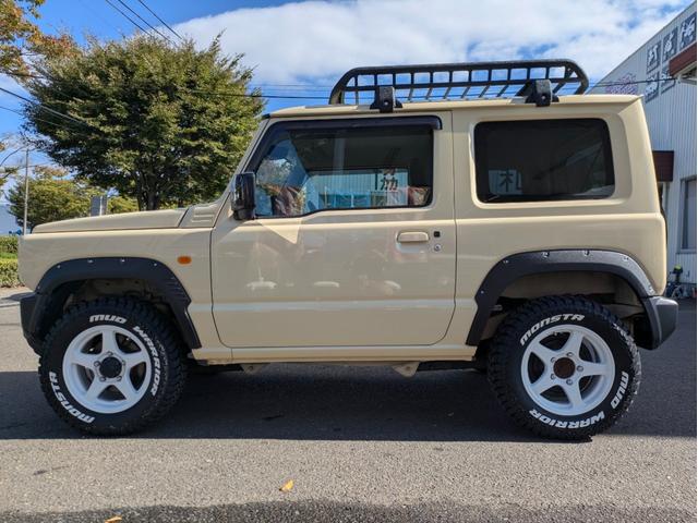 ジムニー XL 12ヶ月走行無制限保証 ルーフキャリア 社外17インチホイール 新品マッドタイヤ ナビ ETC(12枚目)