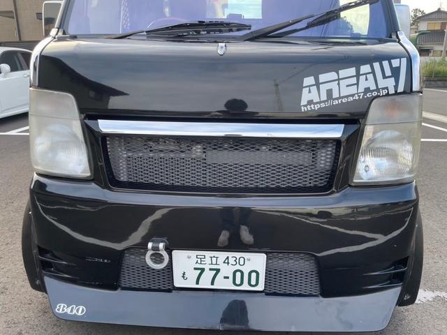 キャリイトラック ＫＣ　新品タイヤ　ローダウン　フルエアロ　社外ナビ　ヤンキーホン　アルミボックス　ステアリングナルディー　ＭＯＭＯシフト　内装張替え済み　ドラレコ　バックカメラ　ミュージックサーバー　ステッカー付（52枚目）