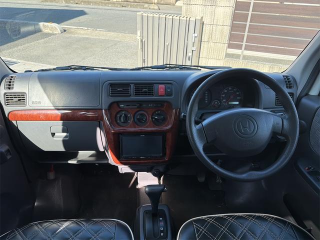 バモス M 両側スライドドア キーレスエントリー 3AT ABS ドラレコ ETC メモリーナビ ワンセグ 12インチアルミ LEDヘッドライト球(10枚目)