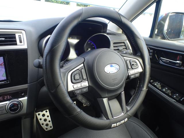 レガシィB4 リミテッド 黒革 ダイヤトーンナビ Bカメラ フルセグ ETC アイサイト3 Rクルーズ BSM 18AW LEDライト 前後フォグ ヒートミラー アルミペダル パドルシフト Aワイパー MOMOステアカバー(11枚目)