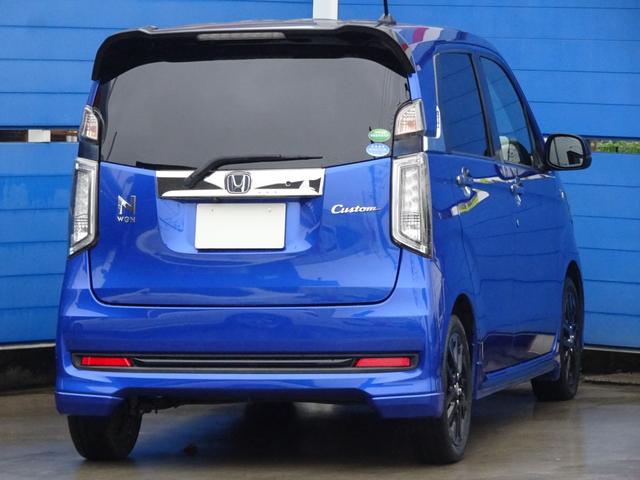 Ｎ－ＷＧＮカスタム Ｇ　ターボＳＳ２トーンカラースタイルパッケージ　８インチナビ　Ｂカメ　走ＴＶ　ＥＴＣ　ドラレコ　Ｒイルミピラー　Ｆグリルイルミ　Ｆビームライト　専用１５ＡＷ　ＨＩＤ　ＬＥＤフォグ　自格ミラー　クルコン　パドルシフト　セキュリティ　リヤフィルム　半革（2枚目）