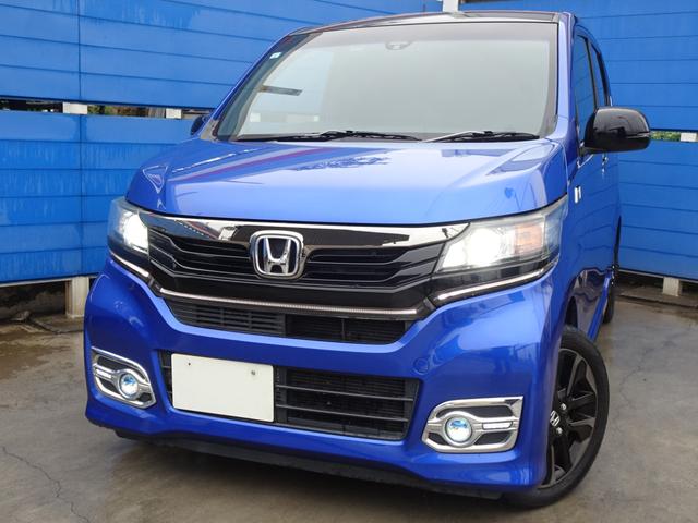 Ｎ－ＷＧＮカスタム Ｇ　ターボＳＳ２トーンカラースタイルパッケージ　８インチナビ　Ｂカメ　走ＴＶ　ＥＴＣ　ドラレコ　Ｒイルミピラー　Ｆグリルイルミ　Ｆビームライト　専用１５ＡＷ　ＨＩＤ　ＬＥＤフォグ　自格ミラー　クルコン　パドルシフト　セキュリティ　リヤフィルム　半革（6枚目）