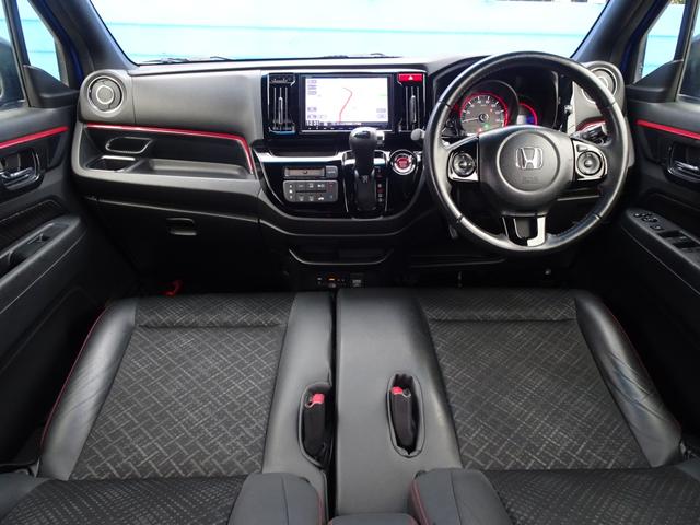 Ｎ－ＷＧＮカスタム Ｇ　ターボＳＳ２トーンカラースタイルパッケージ　８インチナビ　Ｂカメ　走ＴＶ　ＥＴＣ　ドラレコ　Ｒイルミピラー　Ｆグリルイルミ　Ｆビームライト　専用１５ＡＷ　ＨＩＤ　ＬＥＤフォグ　自格ミラー　クルコン　パドルシフト　セキュリティ　リヤフィルム　半革（9枚目）