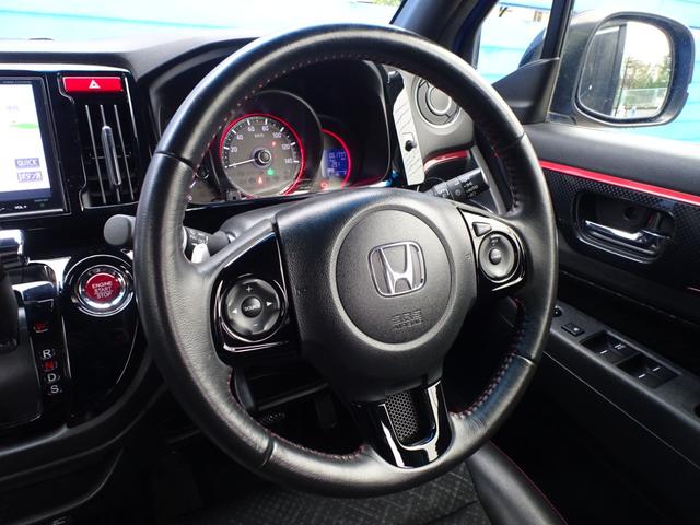 Ｎ－ＷＧＮカスタム Ｇ　ターボＳＳ２トーンカラースタイルパッケージ　８インチナビ　Ｂカメ　走ＴＶ　ＥＴＣ　ドラレコ　Ｒイルミピラー　Ｆグリルイルミ　Ｆビームライト　専用１５ＡＷ　ＨＩＤ　ＬＥＤフォグ　自格ミラー　クルコン　パドルシフト　セキュリティ　リヤフィルム　半革（12枚目）