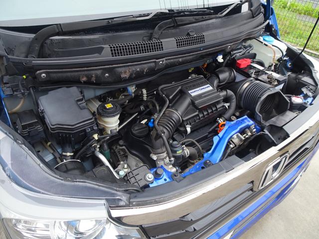 Ｎ－ＷＧＮカスタム Ｇ　ターボＳＳ２トーンカラースタイルパッケージ　８インチナビ　Ｂカメ　走ＴＶ　ＥＴＣ　ドラレコ　Ｒイルミピラー　Ｆグリルイルミ　Ｆビームライト　専用１５ＡＷ　ＨＩＤ　ＬＥＤフォグ　自格ミラー　クルコン　パドルシフト　セキュリティ　リヤフィルム　半革（40枚目）