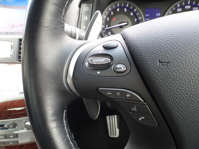 フーガ 370GT タイプS ワンオーナー 専用20AW キャリパー サス 4WAS パドルシフト アルミペダル 前後ソナー Rクルーズ 全方位カメラ ナビ フルセグ ETC 半革 Pオットマン LEDライト LEDフォグ 警報(13枚目)