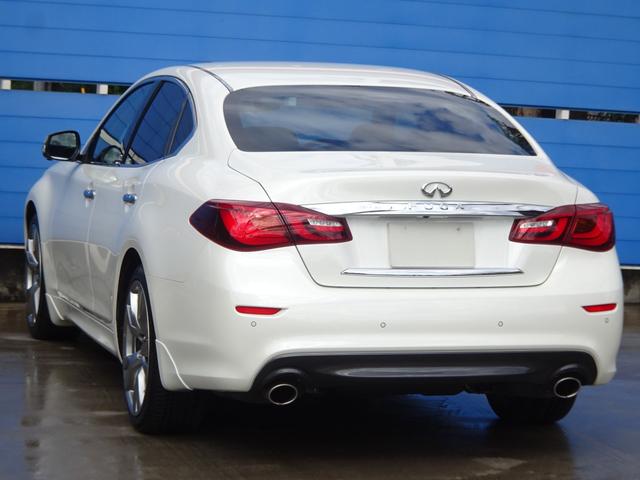 フーガ 370GT タイプS ワンオーナー 専用20AW キャリパー サス 4WAS パドルシフト アルミペダル 前後ソナー Rクルーズ 全方位カメラ ナビ フルセグ ETC 半革 Pオットマン LEDライト LEDフォグ 警報(38枚目)