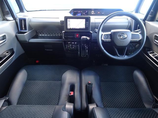 タント カスタムＲＳ　ターボ　両Ｐスラ　純正ナビ　Ｂカメラ　走ＴＶ　連動ＥＴＣ　連動ドラレコ　前後ソナー　ＰＷＲモード　１５ＡＷ　ＬＥＤライト　デイライト　オート格納ミラー　ハーフレザー　前シートヒーター　Ｒシェード　警報（7枚目）