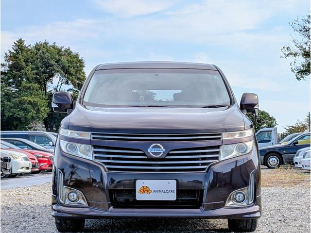 エルグランド ２５０ハイウェイスターアーバンクロム　カラーコードＬＡＥ／オーロラモーヴ／後席モニター／フリップダウンＭ／両側電動スライドドア／Ｂｌｕｅｔｏｏｔｈ／社外メモリーナビ／フルセグＴＶ／ＣＤ・ＤＶＤ／バックカメラ／ＥＴＣ／１８インチ純正アルミ（4枚目）