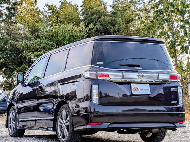 エルグランド ２５０ハイウェイスターアーバンクロム　カラーコードＬＡＥ／オーロラモーヴ／後席モニター／フリップダウンＭ／両側電動スライドドア／Ｂｌｕｅｔｏｏｔｈ／社外メモリーナビ／フルセグＴＶ／ＣＤ・ＤＶＤ／バックカメラ／ＥＴＣ／１８インチ純正アルミ（8枚目）