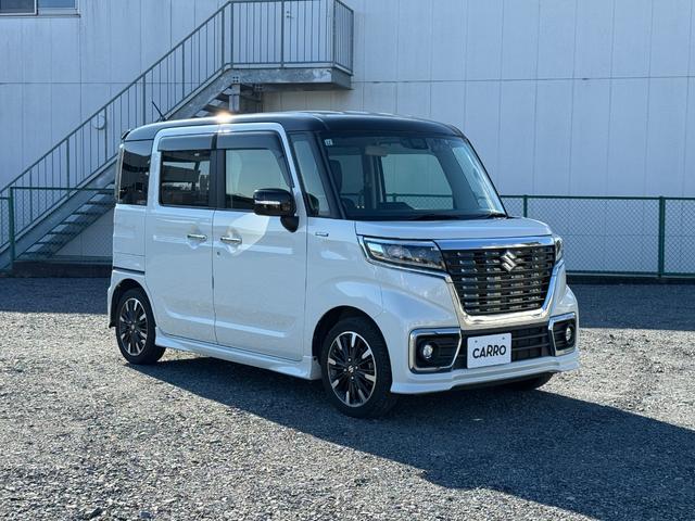 スペーシアカスタム 純正ナビ フルセグTV CD/DVD Bluetooth接続 両側PSD アイドリングストップ クリアランスソナー ドラレコ D席シートヒーター ETC(5枚目)