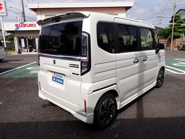 スペーシアカスタム カスタム　ＨＹＢＲＩＤ　ＸＳターボ　衝突被害軽減システム　ターボ	キーレスエントリー	エアコン	パワーステアリング	パワーウィンドウ　運転席エアバッグ　ＡＢＳ	シートヒーター（8枚目）